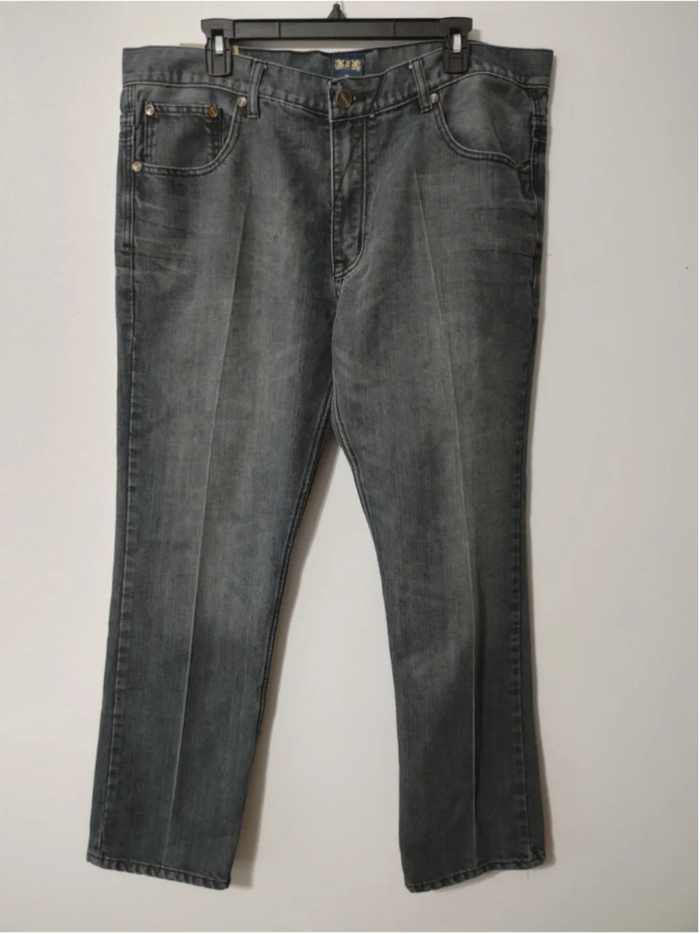 Vintage Y2K Men's F.U.S.A.I. Straight Jeans Waist 40 Grey White